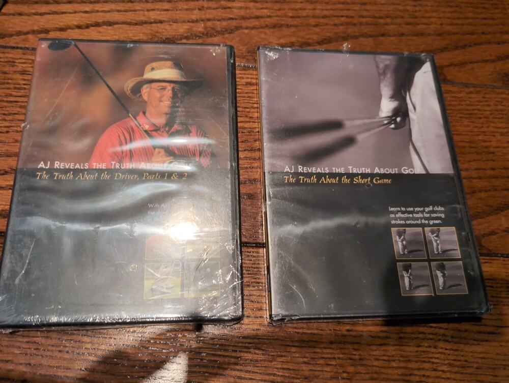 New DVD Lot AJ Reveals The Truth About Golf, Parts 1, 2 & Short Game